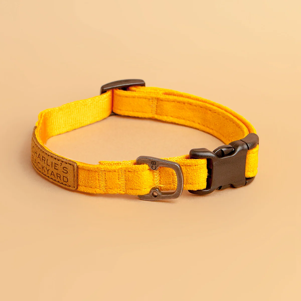 Easy Dog Collar in Yellow CHARLIE'S BACKYARD