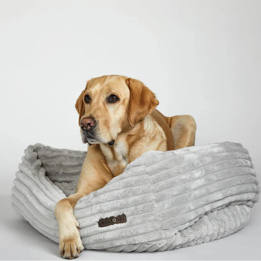 Napper Dog Bed in Luna Grey (Custom/Direct-Ship) (Made in the USA)