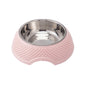 Cat Dog Bowl Stainless Steel Cat Bowls Neck Puppy Cats Feeder Non Slip Crashworthiness Base Pet Food Water Container