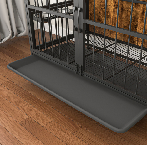 Multifunctional Dog Cage Furniture With Removable Trays