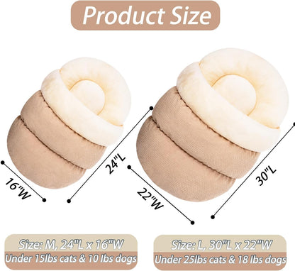 Bed For Dog And Cat Pet Bed Ultra Soft Cute Plush Slipper Cat Cave Bed Anti Slip Warm Pet House Nest Self-Warming Ideal For Indoor Use