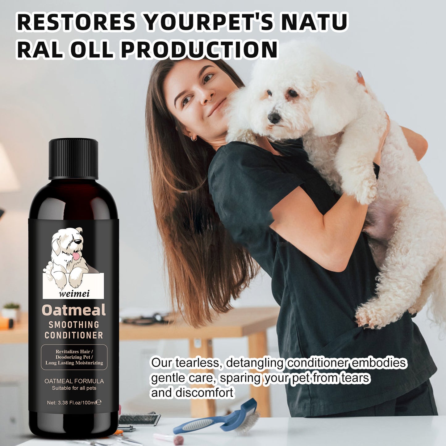 Pet Hair Conditioner Shampoo Moisturizing Nourishing Hair Shower Gel