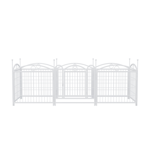 Dog Playpen Indoor 24 Inch 8 Panel Metal Dog Playpen