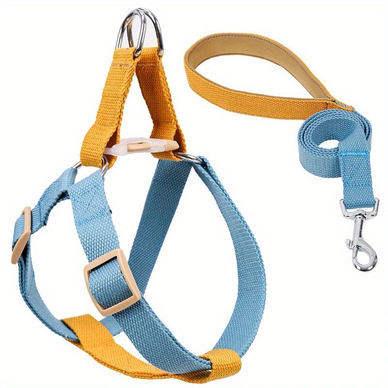 Dog Harness And Leash No Pull Nylon Pet Leashes For Small Dogs French Bulldog Chihuahua Lead Leash And Collar Set For Yorkies