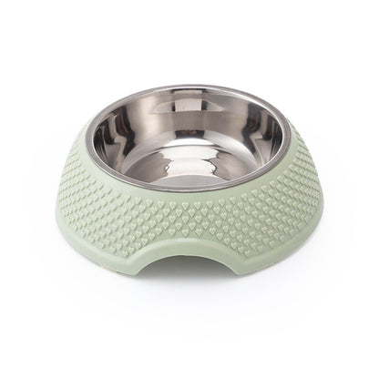 Cat Dog Bowl Stainless Steel Cat Bowls Neck Puppy Cats Feeder Non Slip Crashworthiness Base Pet Food Water Container