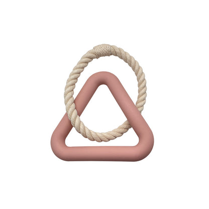 Exquisite Large Triangular Pull Ring, Bite-resistant And Wear-resistant Cotton Rope Pull Ring Toy Fully Interacts With Pets