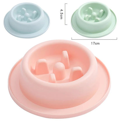 Pet Slow Eating Feeder Dog Feeding Food Bowls Anti-Chocking Dog Bowl Interactive Puppy Food Plate Dishes