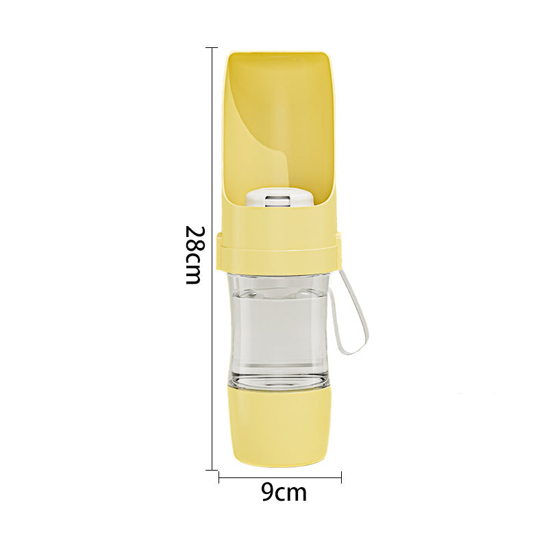 Dog Travel Drink Bottle Foldable Bowl For Outdoor Walking Large Capacity