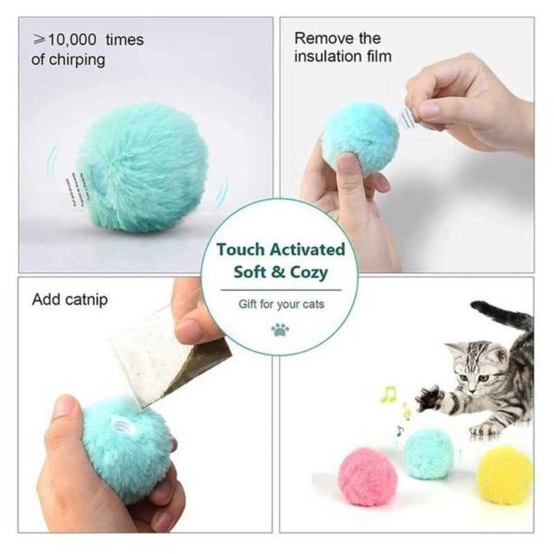 Summon Cat And Dog Toy Ball Interactive Gravity Ball Pet Supplies Cat Toy Bird Call Ball To Attract Pets