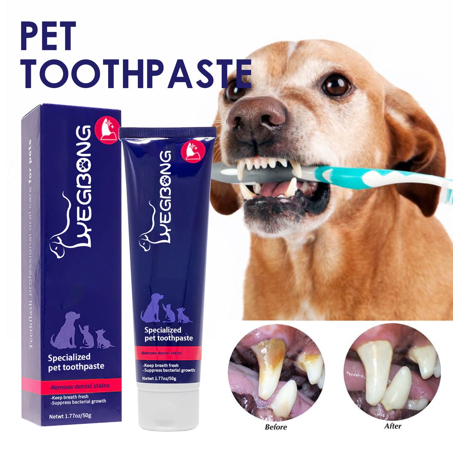 Pet Oral Cleaning Cream Cat And Dog Cleaning Oral Odor