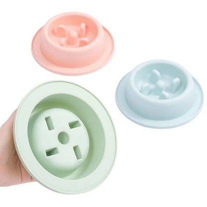 Pet Slow Eating Feeder Dog Feeding Food Bowls Anti-Chocking Dog Bowl Interactive Puppy Food Plate Dishes