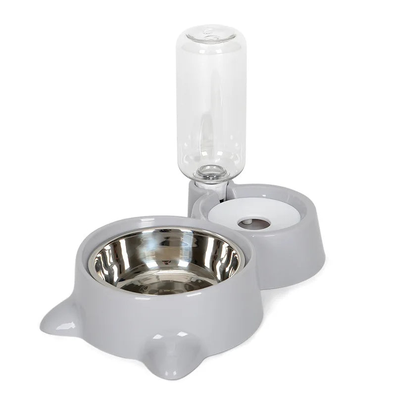 Pet Dog Cat Bowl Fountain Automatic Food Water Feeder Container For Cats Dogs Drinking Pet Articles  Pet Cat Water Dispenser, Automatic Gravity Cat Water Bowl