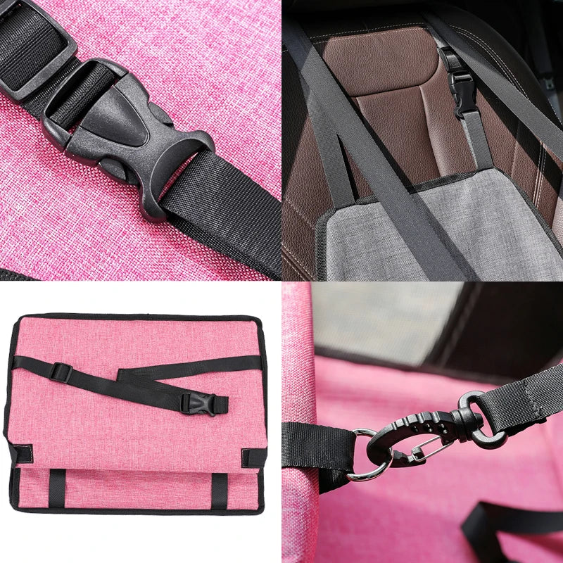 Dog Car Seat Cover Folding Hammock Pet Carriers Bag Basket Carrying For Cats Stable Foldable Travel Pet Dog Car Seat